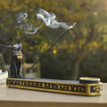 Ancient Egypt Egyptian Bastet Cat Goddess Statue Collectible Figurine Bastet Golden Incense Sticks Burner/Holder