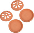 FOMIYES Terracotta Aromatherapy Burner with Vent Holes Portable Incense Holder for Home Patio Poolside Camping Hiking Fishing