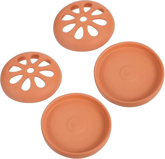 FOMIYES Terracotta Aromatherapy Burner with Vent Holes Portable Incense Holder for Home Patio Poolside Camping Hiking Fishing