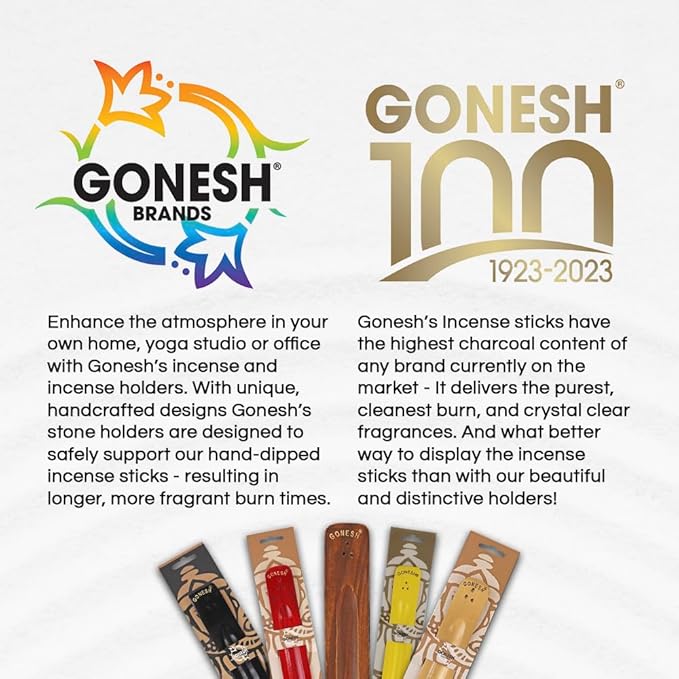Gonesh - Incense Holder - Modern Home Decor - Wood Incense Burner - Brown - 10” x 1.25”