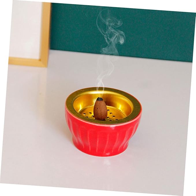 Zerodeko 2pcs Witchy Decorative Incense Stove Powder Incense Burner Home Table Decorative Ornament