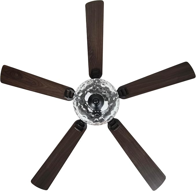 Farmhouse Flush Mount Ceiling Fans with Lights and Remote, 52 Inch 6-Speed Reversible Motor Quiet Ceiling Fan, Low Profile Ceiling Fan with Lights for Living Room Bedroom, Timer