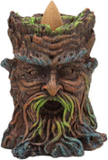 Ebros Gift Magical Forest Mystic Cernunnos Greenman Ent Backflow Incense Cone Burner Statue 3.25" H Aromatherapy Scent Accessory Holder As Celtic Wiccan Horned God Home Decor Tree Spirit Sculpture