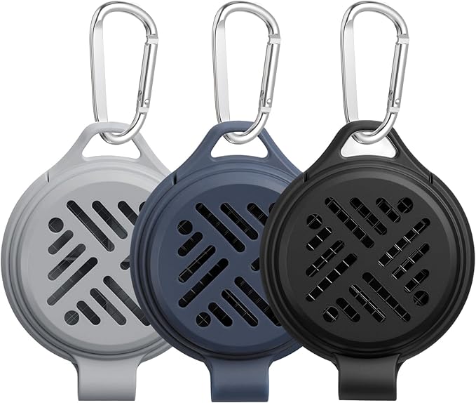 Colingmill 3 Pcs Portable Mosquito Coil Holder Silicone Hanging Incense Burner with Hook for Outdoor Pool Side Deck Camping Hiking