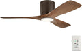 Kichler Volos 48” Indoor Ceiling Fan with LED Light and Wall Control in Satin Natural Bronze, Contemporary Ceiling Fan with Light, 300032SNB