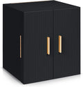 Dajasan Large Jewelry Box for Women, Jewelry Organizer Box with 3 Drawers, Jewelry Storage Organizer with Mirror for Necklace Ring Bracelet Watch, Gift Idea, 8.7 x 7.5 x 9.8 Inches (Black)