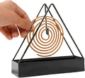 Designer Portable Iron Mosquito Coil Holder with Handle - Fireproof Material Incense Holder