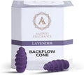 Backflow Natural Incense Waterfall Cones Unique Shape for Backflow Incense for Prayer, Meditation, Relaxation Burner Holder (25 pcs) (Lavender, Screw)