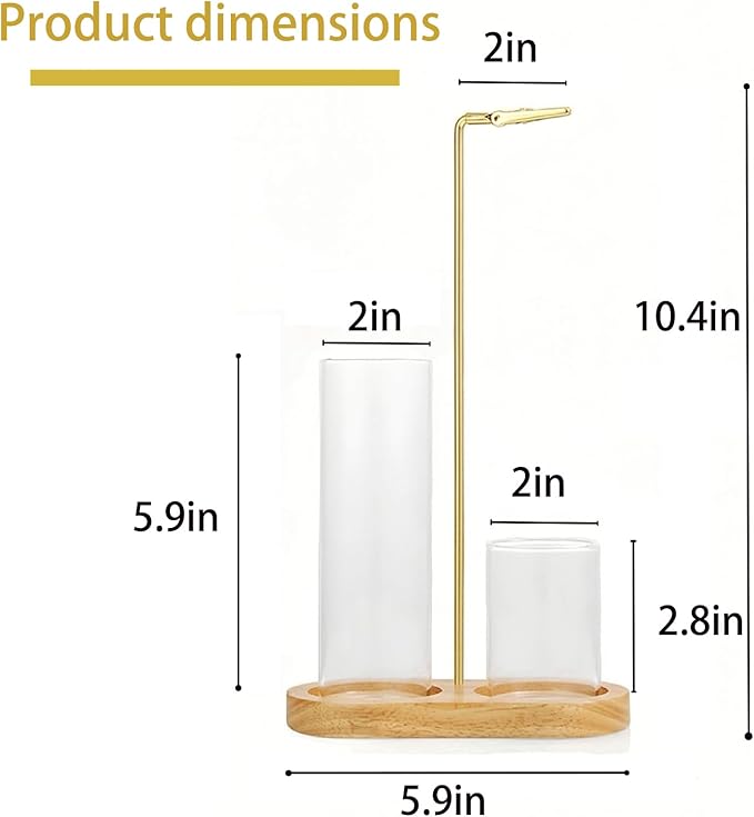 2 in 1 Incense Holder for Sticks, Insence-Stick Holder with Glass Ash Catcher & Incense Sticks Organizer, Anti-Ash Flying Incense Burne for Yoga, Spa, Meditation, Wooden Home Decor