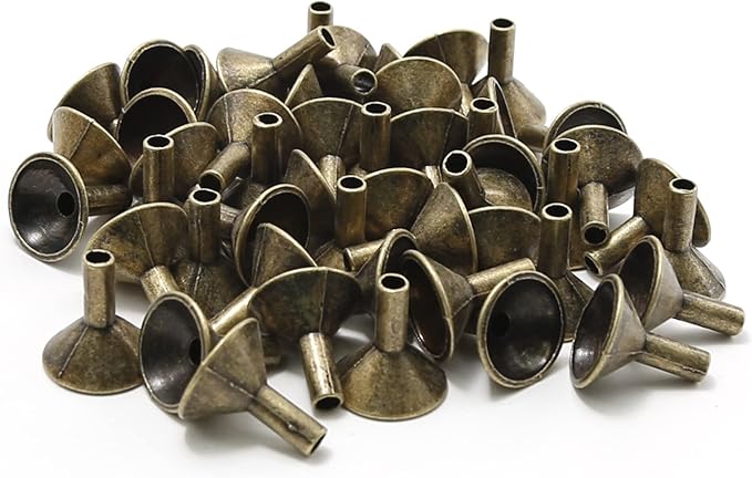 EATAKWARD 50PCS Metal Backflow Incense Sticks Holder Small Funnel Shape Incense Cone Tray Base Rack Holder Waterfall Incense Burner