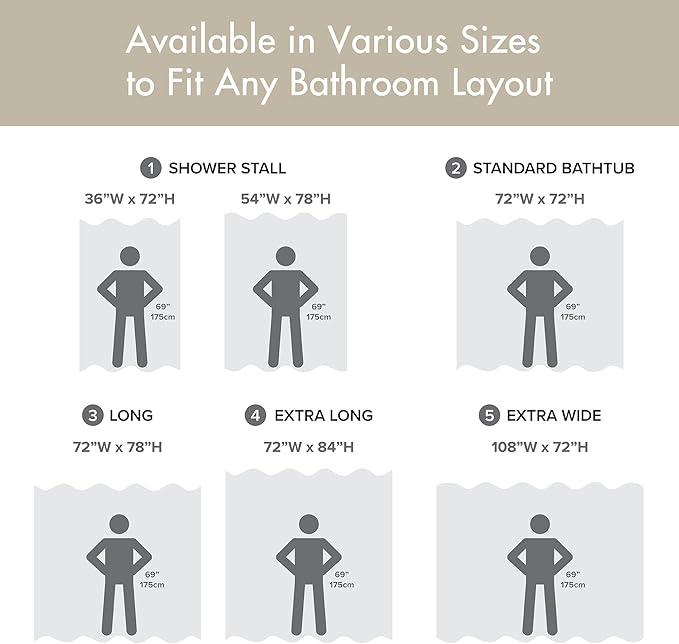 Madison Park Shower Curtain Spa Waffle Weave Stall Shower Curtain for Bathroom 3M Scotchgard Moisture Management, Spa Quality Modern Shower Curtains for Bathroom, Stall 36x72'' Taupe
