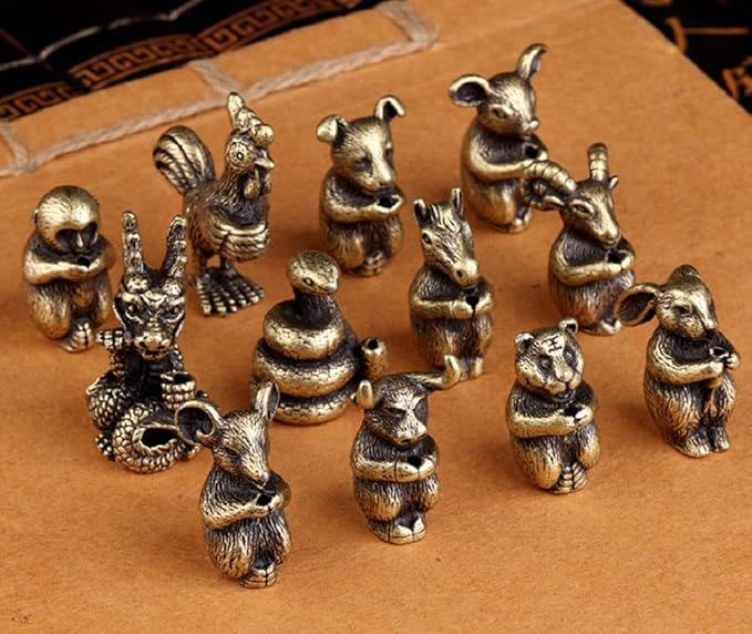 DMtse Brass Mini Antique Snake Statue Incense Holder Burner Ornaments Meditation Serene Statue Figurine Collectible Gift