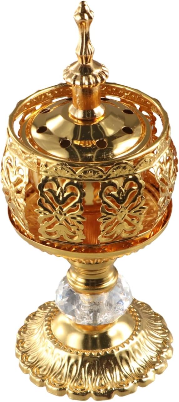 Incense Holders, Antique Arabic Incense Holders, Metal Candlestick Candle Stand for Aromatherapy Yoga Spa Home Tabletop Decoration