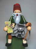 KWO Smoking Men Incense Holder, Rambler Sitting, 15 cm