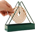 Designer Portable Iron Mosquito Coil Holder with Handle - Fireproof Material Incense Holder