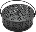 1pcs Mosquito Coil Holder Retro Incense Coils Holder Portable Incense Burner Holders with Handle for Home Camping Indoor Outdoor Patio (Black)