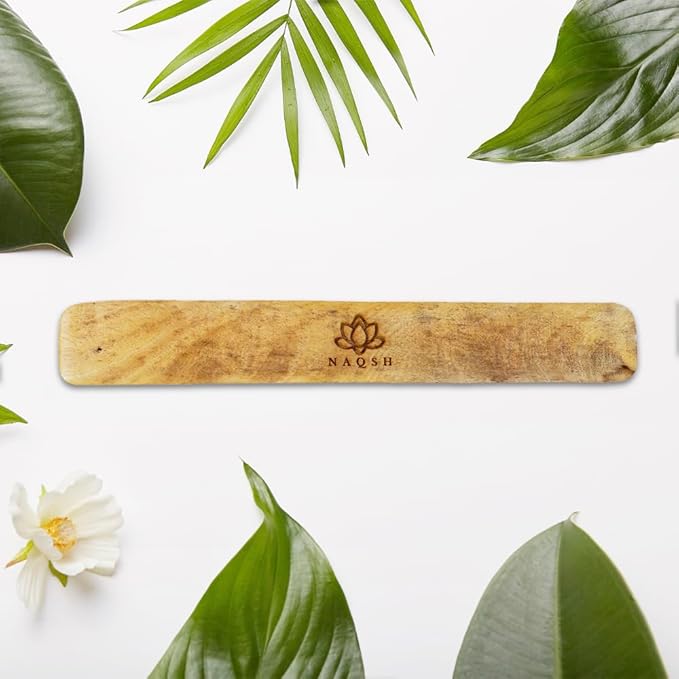 NAQSH Wooden Incense Holder Tray for Sticks - Incense Burner Holder - Insense for Table Decorations and Boho Gifts (Multi Abstract)