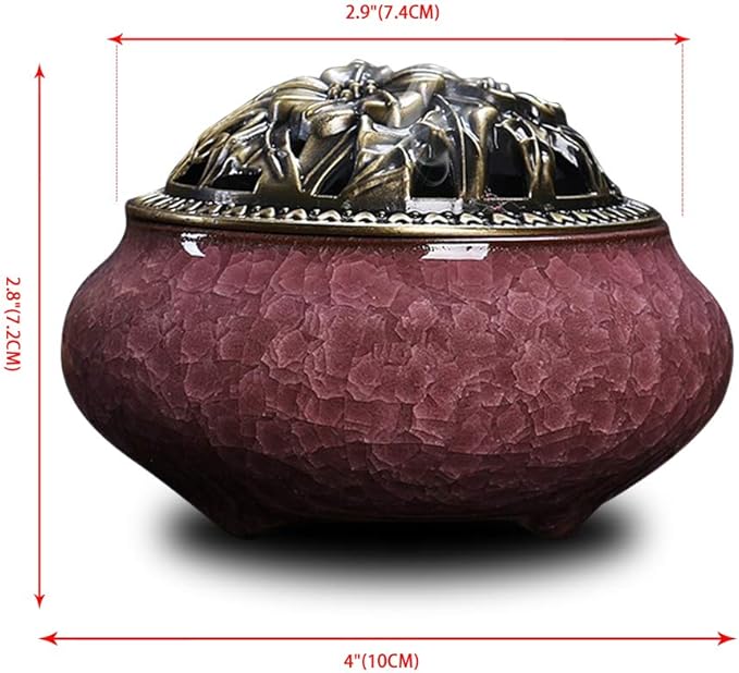 Ceramic Home Decoration Incense Sticks or Cones Burner Porcelain Incense Holder
