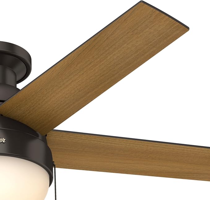Hunter Anslee, Indoor, Ceiling Fan, with LED Light, 46 inch, Premier Bronze