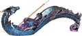 Dragon Statue Incense Burner, Incense Holder for Sticks, Incense Stick Holder, Incense Stick Stand for Home Decor (Blue Dragon)