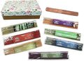 Hosley Assorted Incense Sticks – 350 Pack in Gift Box Fragrances Include Apple Cinnamon, Frankincense, Sandalwood, Myrrh, Bamboo, Patchouli, Lavender & Chamomile for Meditation & Aromatherapy