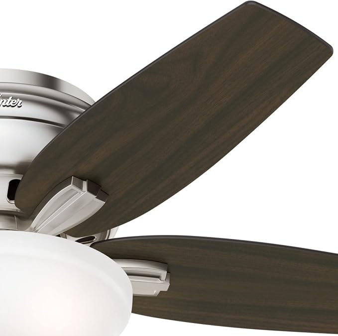 Hunter Newsome, Indoor, Ceiling Fan, Pull Chain, 42 inch, Brushed Nickel