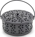 Mosquito Coil Holder, Portable Mosquito Coil Burner, Suitable for Indoor and Outdoor Camping (Black)