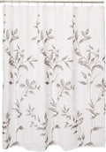 Madison Park Cecily Botanical Modern Shower Curtain, Contemporary Design Water Repellent Shower Curtains for Bathroom, 72 X 72, Grey
