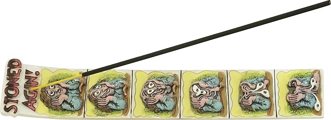Stoned Agin Incense Burner/Holder~ Robert Crumb~ Approx. 9" X 1.5"
