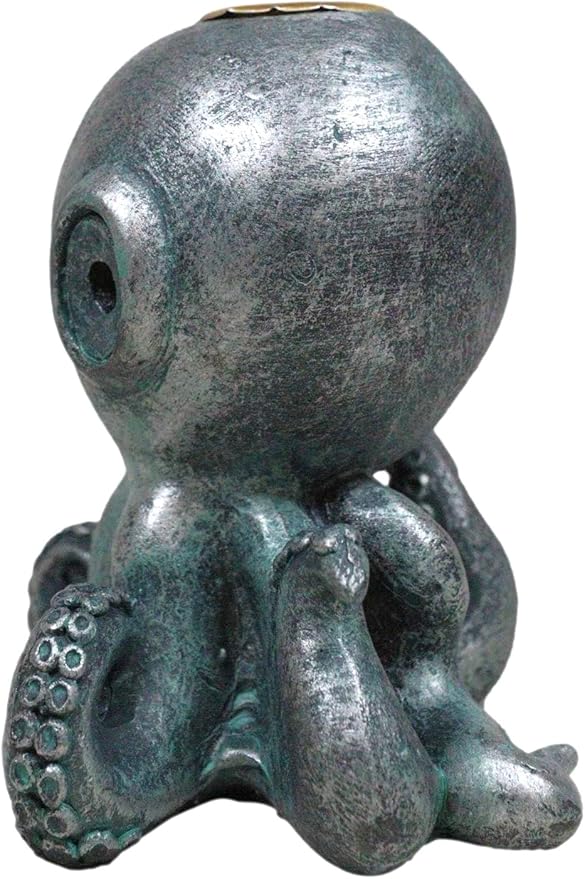 Ebros Gift Nautical Marine Cthulhu Octopus Tentacles Sea Monster Backflow Incense Cone Burner Figurine Home Aromatherapy Fragrance Holder