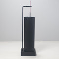 Incense Holder for Sticks,Incense Burner Holder,Modern Incense Holder for Stick with Glass Ash Catcher,Insence-Stick Holder [Anti-Ash Flying] for Yoga Spa (Upside Down Full Black)