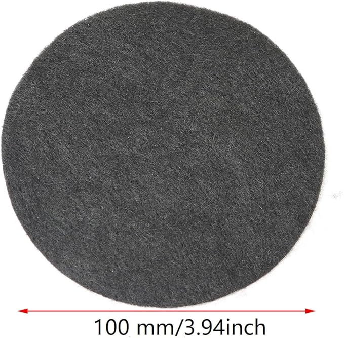 5pcs Black Round Incense Burner, 100mm, Fireproof Mat, High Temperature Cotton Pad, Fit for Incense Sticks Coils