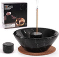 Radicaln Marble Incense Holder 5.5" Inches Black Handmade Incense Stick Holder for Living Room Décor, Ideal Incense Holder Marble Ashtray & Palo Santo Holder for Home Décor