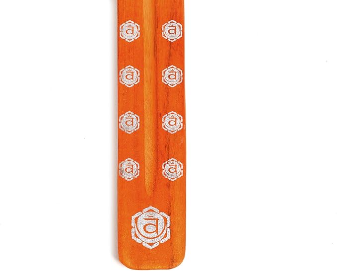 Incense Garden Pack of 7 Stick Incense Holders - 10 inches - Colorful Chakra - Ash Catcher