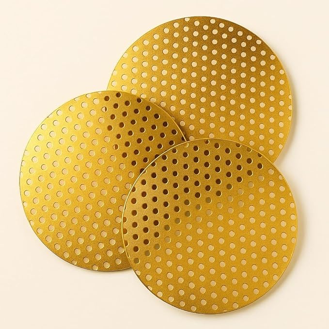 2 inch Diameter 3 Set Gold Sieve for Incense Burner