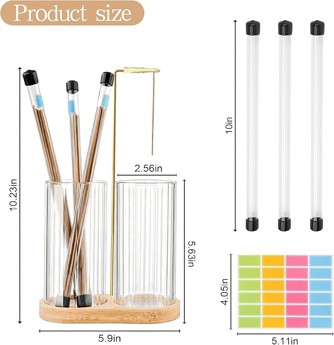 Glass Incense Holder,2 in1 Incense Sticks Burner Holder with Storage,Hang Upside Down Incense Holder for Sticks with Glass Ash Catcher and Incense Sticks Organizer for Yoga Spa Meditation Home Decor