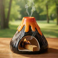 Potiera Small Volcano Incense Holder, Handmade Ceramic Palo Santo Holder for Meditation Spa Yoga Decor, Backflow and Cone Incense Burner for Home and Office Decor, Spiritual Gifts for Women Men