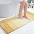 OLANLY Large Bathroom Rugs Mat 45x27, Extra Soft Absorbent Microfiber Bath Rug, Rubber Backing, Quick Dry, Washable Bath Mats for Bathroom Floor, Tub and Shower, Home Decor Accessories, Light Yellow