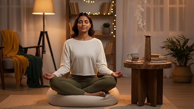 Wooden Incense Stick & Cone Burner Holder Tower Large Organic Eco Friendly Ash Catcher Agarbatti Holder Rustic Style Hand Carved for Meditation Yoga Aromatherapy Home Fragrance Products