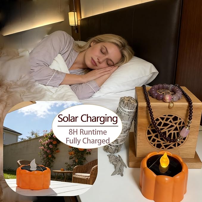 Bamboo Lantern Incense Holder 5-in-1 Incense Burner with Solar LED Candle Natural Bamboo Incense Box for Stick Cone Coil Sage Waterproof Outdoor Lantern for Yoga Meditation Home Decor