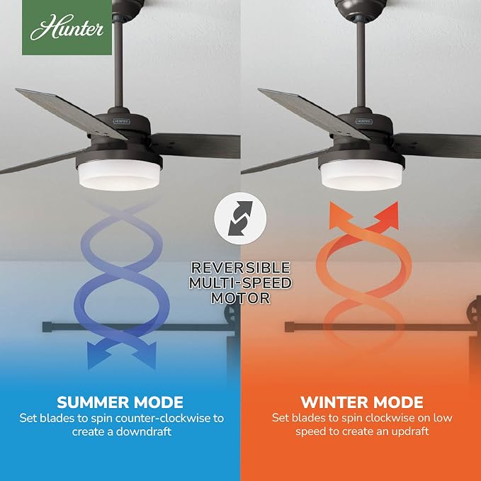 Hunter Sentinel, Indoor, Ceiling Fan, 3 Blades, 52 inch, Premier Bronze
