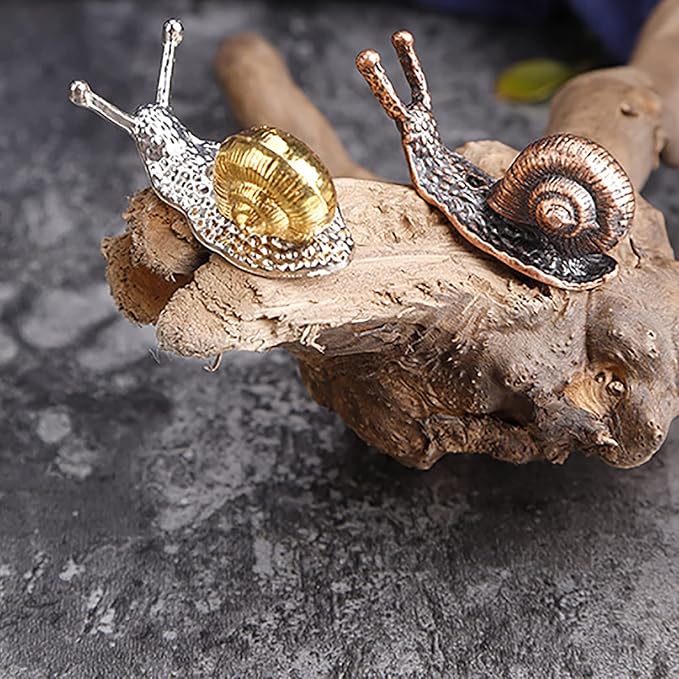 Alloy Lucky Leaf and Cute Snail Incense Stick Holder Burner Ash Catcher Set, U-MATE Oriental Aroma Kodo, Incense Holder Burner, for Decor Meditation Room Home Office Yoga SPA, Color: Gold