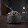 Incense Burner,incense Burner Holder with Lid,ceramic Incense Burners,incense Burner+incense Holder+fireproof Cotton+tweezers,smudge Bowl for Meditation Yoga,aromatherapy for Home Decor, Office