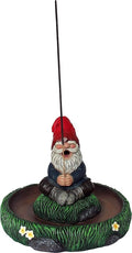 World of Wonders Ol' Smokey Gnaughty Gnomes Series Garden Gnome Incense Holder | Meditation Gifts for your Home Office | Home Fragrance Products and Aroma Therapy - 7.5"