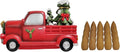 Hosley Resin Backflow Incense Cone Holder Christmas Truck Décor Statue, 7" Long Includes 20 Apple Cinnamon Backflow Incense Cones - Aromatherapy Gift for Home D cor & Relaxation
