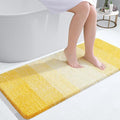 OLANLY Large Bathroom Rugs Mat 40x24, Extra Soft Absorbent Microfiber Bath Rugs, Rubber Backing, Quick Dry, Machine Washable Bath Mat for Bathroom Floor, Tub and Shower, Home Decor Accessories, Yellow
