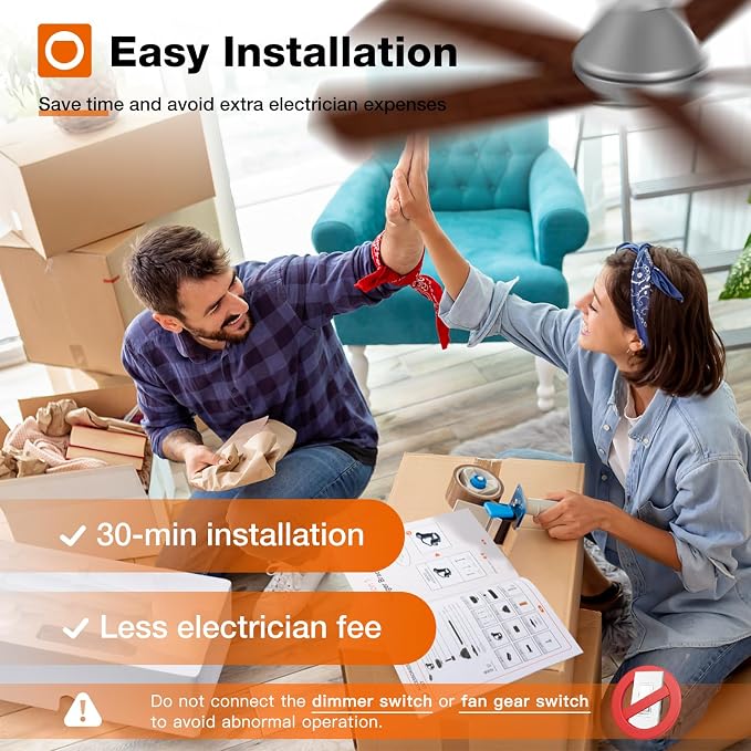 addlon Ceiling Fans with Lights, 42 Inch Low Profile Ceiling Fan with Light and Remote Control, Flush Mount, Reversible, 3CCT, Dimmable, Quiet, Silver Small Ceiling Fan for Bedroom Indoor/Outdoor Use