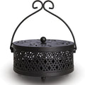 MyLifeUNIT Mosquito Coil Holder, Retro Portable Mosquito Incense Burner for Home and Camping (Black)