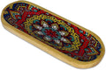 Yajna Traditional-Handmade Incense-Stick-and-Cones-Holder Incense-Burner-ash-Catcher-Stand Wooden-Tray-Holder (Mandala)