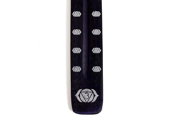 Incense Garden Pack of 7 Stick Incense Holders - 10 inches - Colorful Chakra - Ash Catcher
